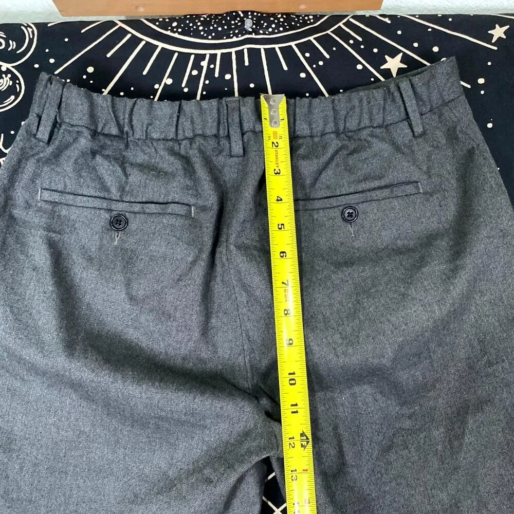Banana Republic Pant Men's 32x28 Gray Dress Business Formal Stretch Casual